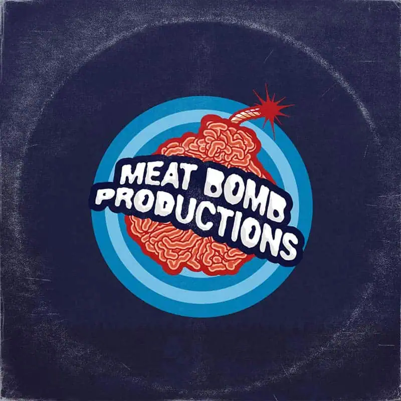 Meat Bomb Productions aged record sleeve